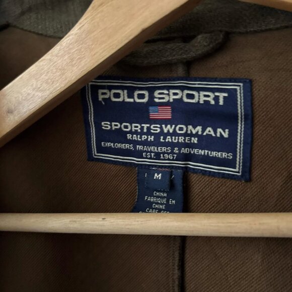 1990s Polo Ralph Lauren Wool Jacket | Vintage Green Sport Coat with Pockets - Picture 10 of 11